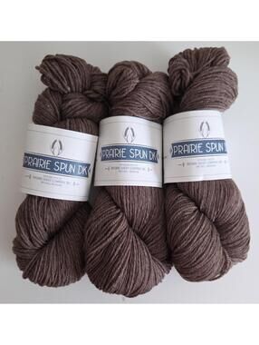 Brown Sheep Prairie Spun DK Yarn 100% Wool DK145 Reclaimed Wood